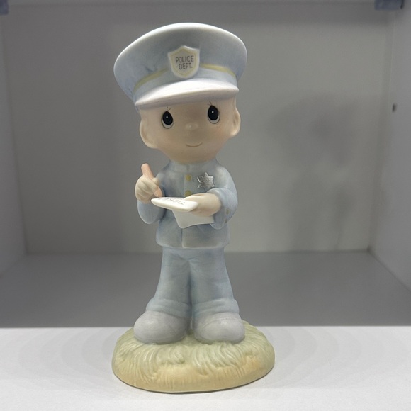 Porcelain Precious Moments Policeman Figurine - Picture 1 of 6
